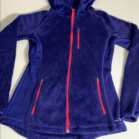 Champion C9 Hooded Fitted Mock Neck Fleece zip up purple violet - Picture 3 of 8